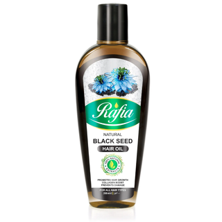rafia black seed hair oil 200ml for hair growth strengthening and scalp nourishment care