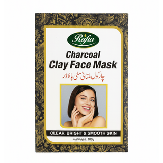 Charcoal clay face mask for deep detox acne control and oil control for clear smooth refreshed skin