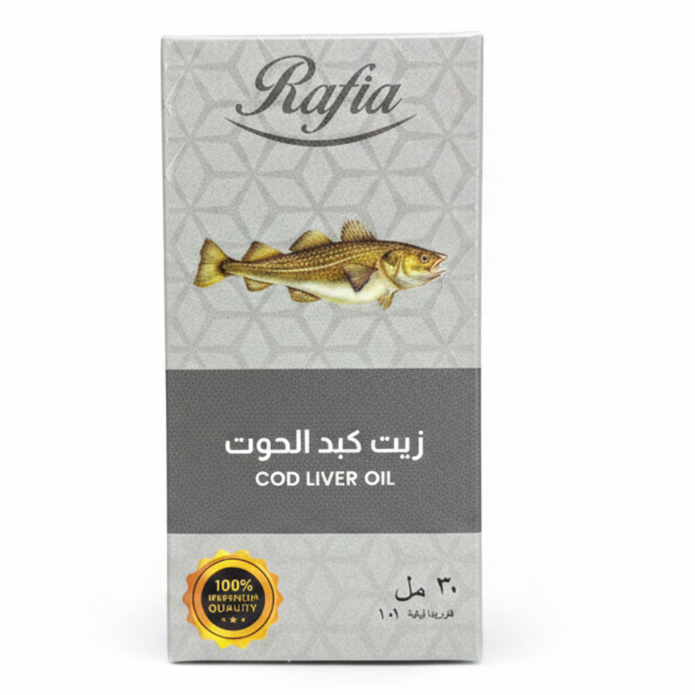 rafia cod liver oil 30ml omega 3 vitamin a d wellness supplement