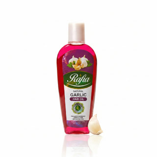 rafia garlic hair oil 200ml for hair growth strengthening and anti hair fall care