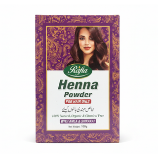 Rafia henna powder for natural hair color grey coverage strengthening and conditioning hair