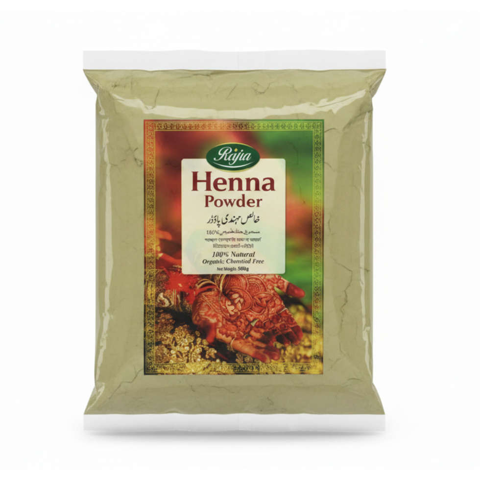 Rafia henna powder for natural hair dye conditioning grey coverage and healthy shiny hair