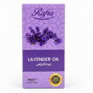 Rafia lavender essential oil for aromatherapy, relaxation, sleep, and skin nourishment