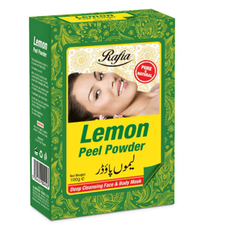 Rafia lemon peel powder for skin brightening oil control and clear glowing complexion