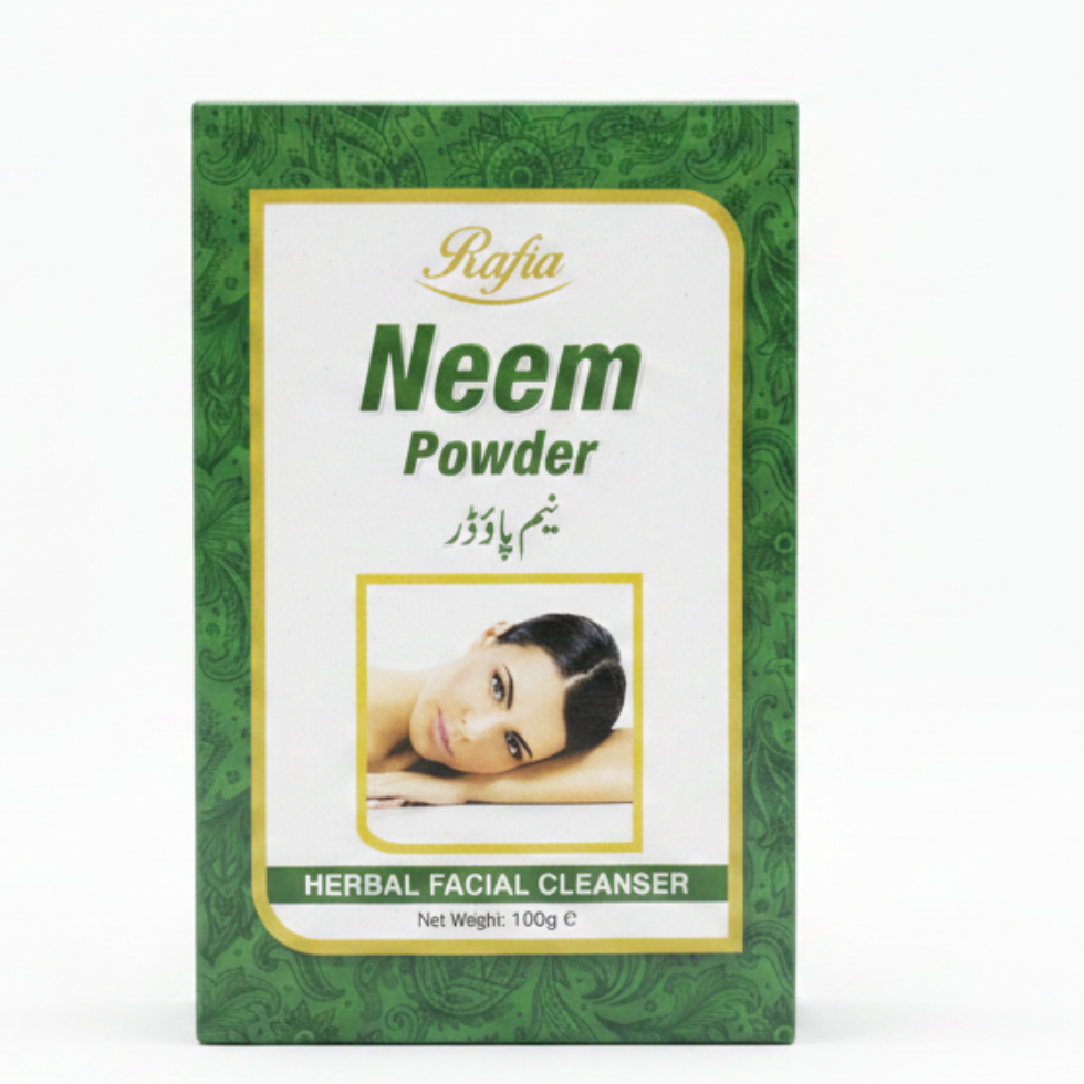 Rafia neem powder for acne control deep cleansing oil balance and clear healthy skin