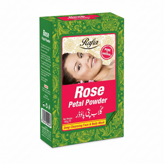 rafia rose petal powder 50g for skin glow brightening and natural hydration care