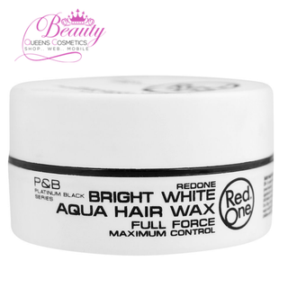 Red One Bright White Aqua Hair Wax 150ml | Maximum Hold & Sleek Wet Look