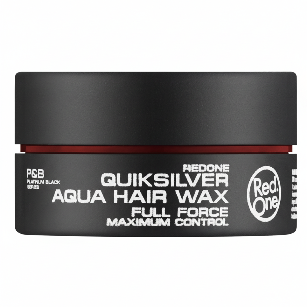 Red One Quiksilver aqua hair wax 150ml full force maximum control strong hold styling wax