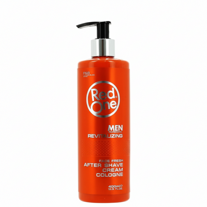 Red one men revitalizing after shave cream cologne 400ml soothe refresh hydrate skin after shaving lotion