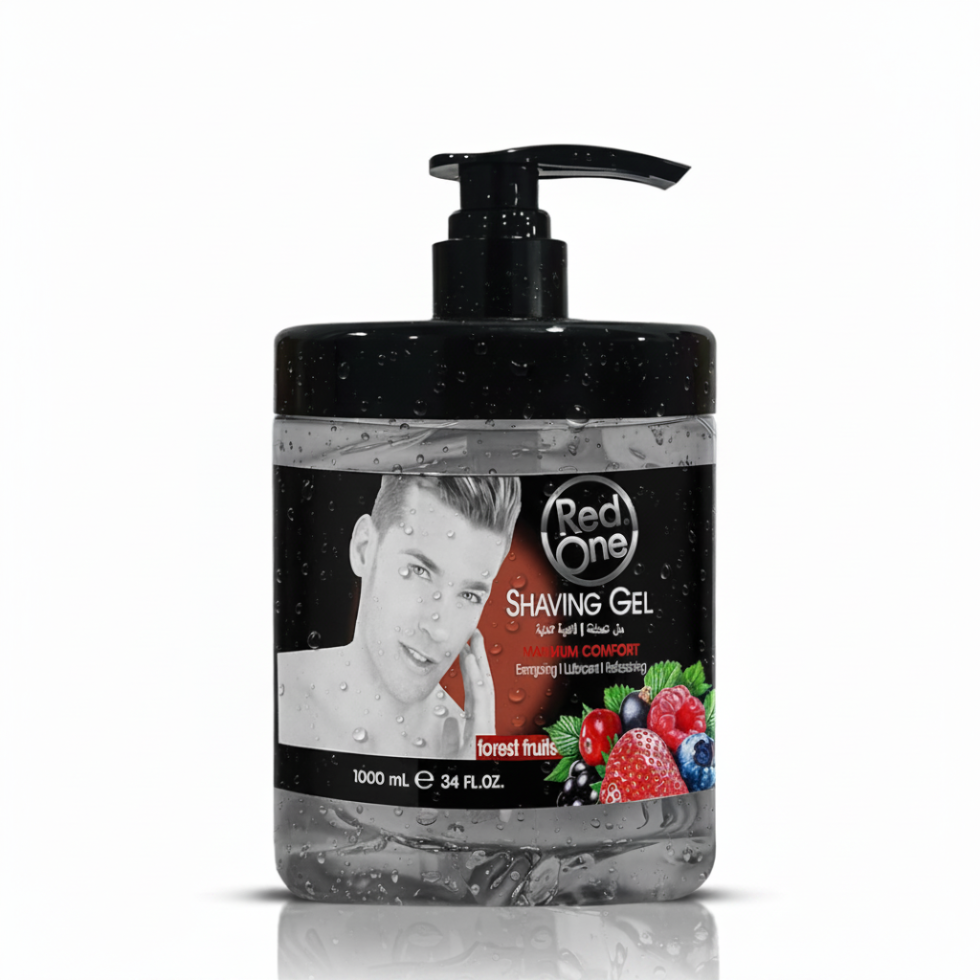 RedOne forest fruits shaving gel 1000ml smooth shave hydrating irritation free formula