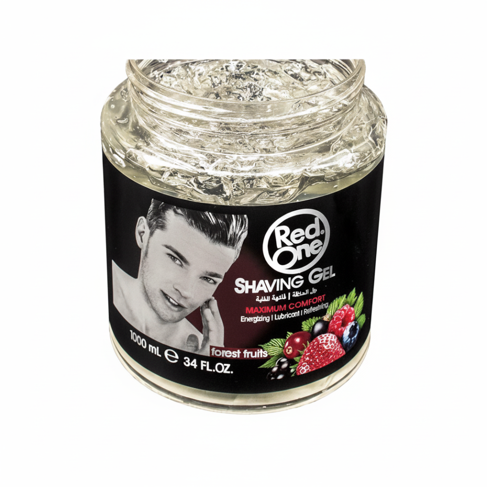 RedOne forest fruits shaving gel 1000ml smooth shave hydrating irritation free formula