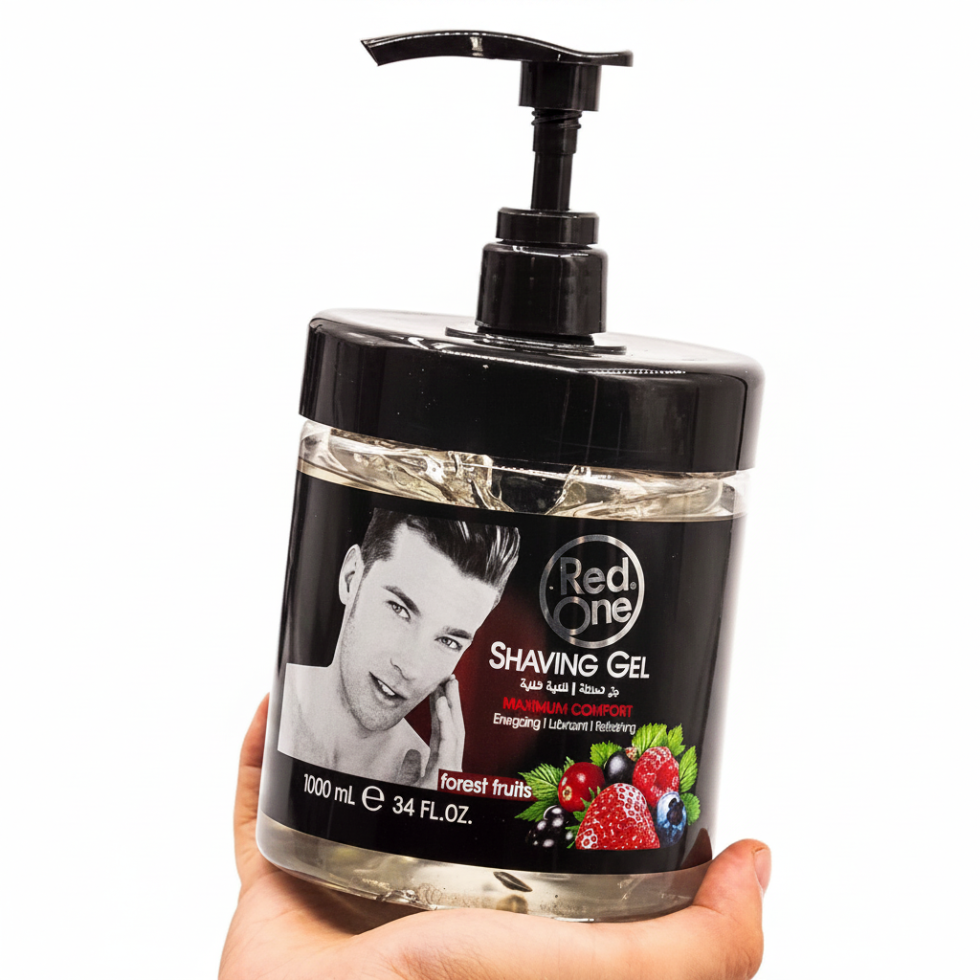 RedOne forest fruits shaving gel 1000ml smooth shave hydrating irritation free formula