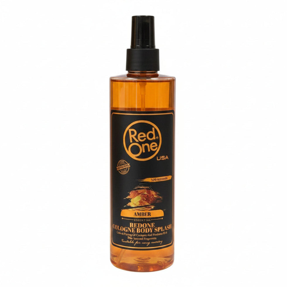 RedOne Amber Essential body splash 400ml with fresh long lasting amber fragrance for daily body care