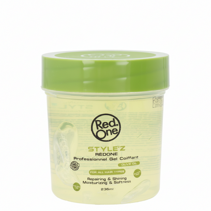 RedOne stylez olive oil hair gel strong hold shine nourishing anti frizz hair styling gel