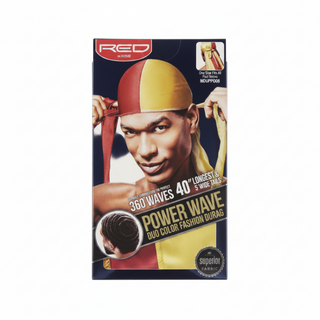 red by kiss power wave duo colour fashion durag hd stylish wave cap hair compression accessory