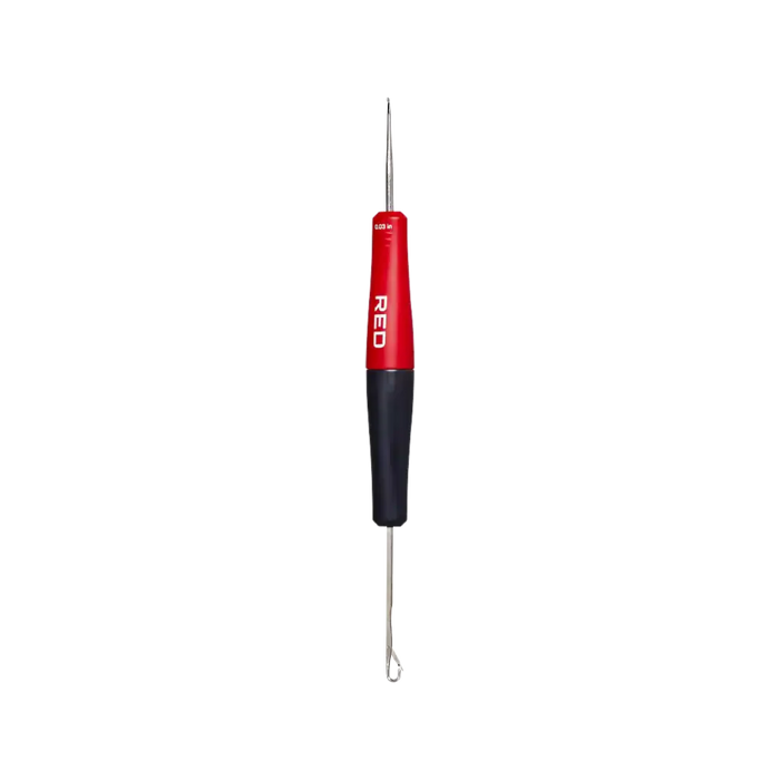 Red By Kiss locking needle 2-in-1 dreadlock crochet hook dual-sided loc maintenance tool card