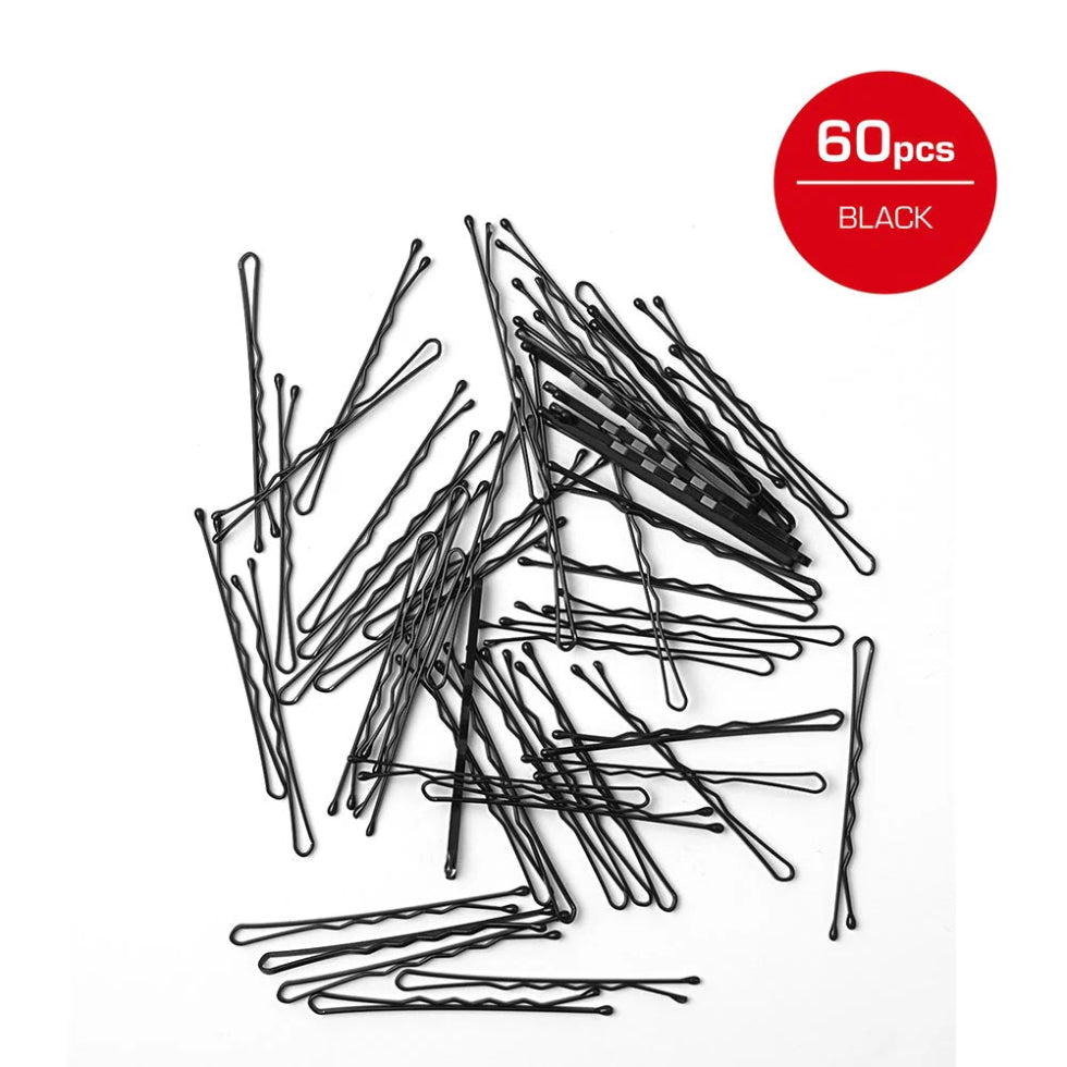 Red By Kiss bobby pins black 2 inch professional hairstyling grips 120 pack box