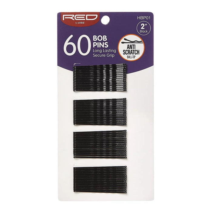 Red By Kiss Bob Pins 2″ (60pcs) | Professional Hairstyling Grips