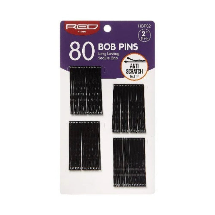Red By Kiss Bob Pins 2″ (80pcs) | Professional Hairstyling Grips