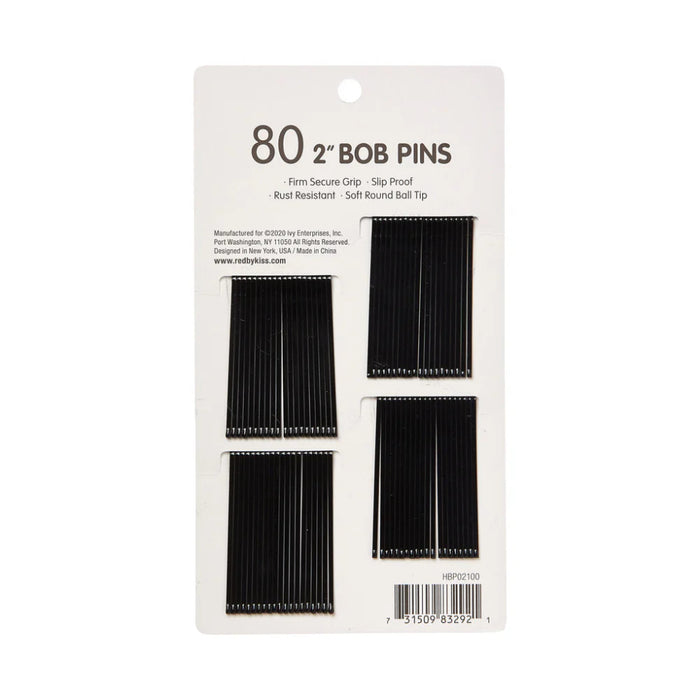 Red By Kiss Bob Pins 2″ (80pcs) | Professional Hairstyling Grips