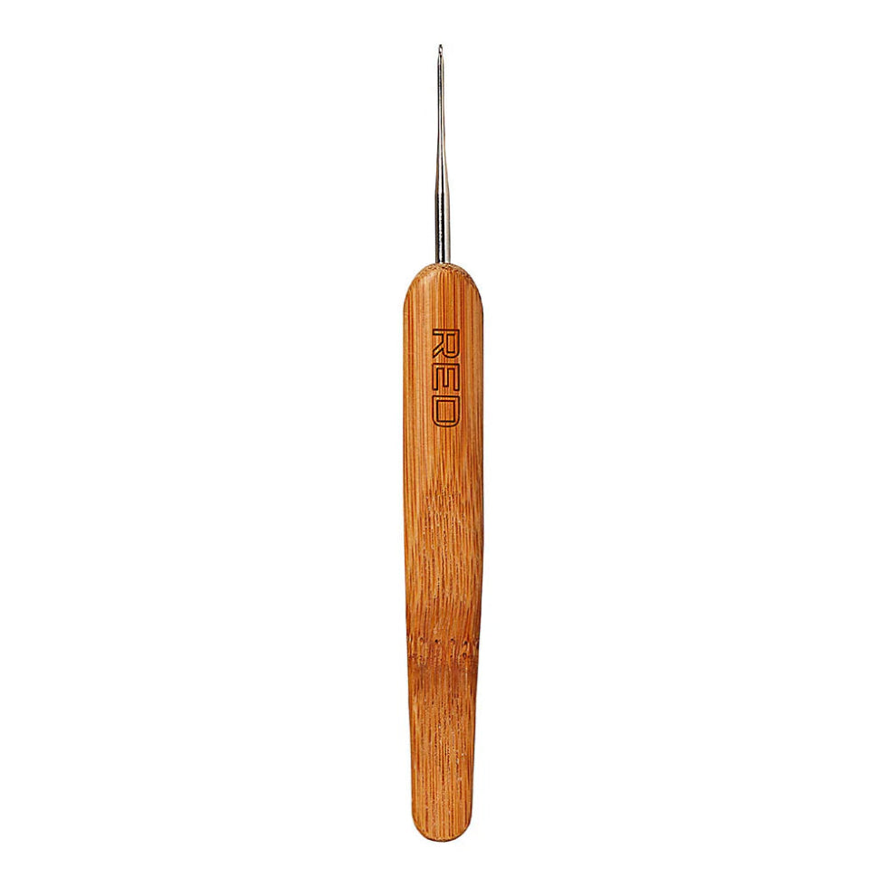 Red By Kiss dreadlock crochet hook 0.75mm single needle professional loc maintenance tool card