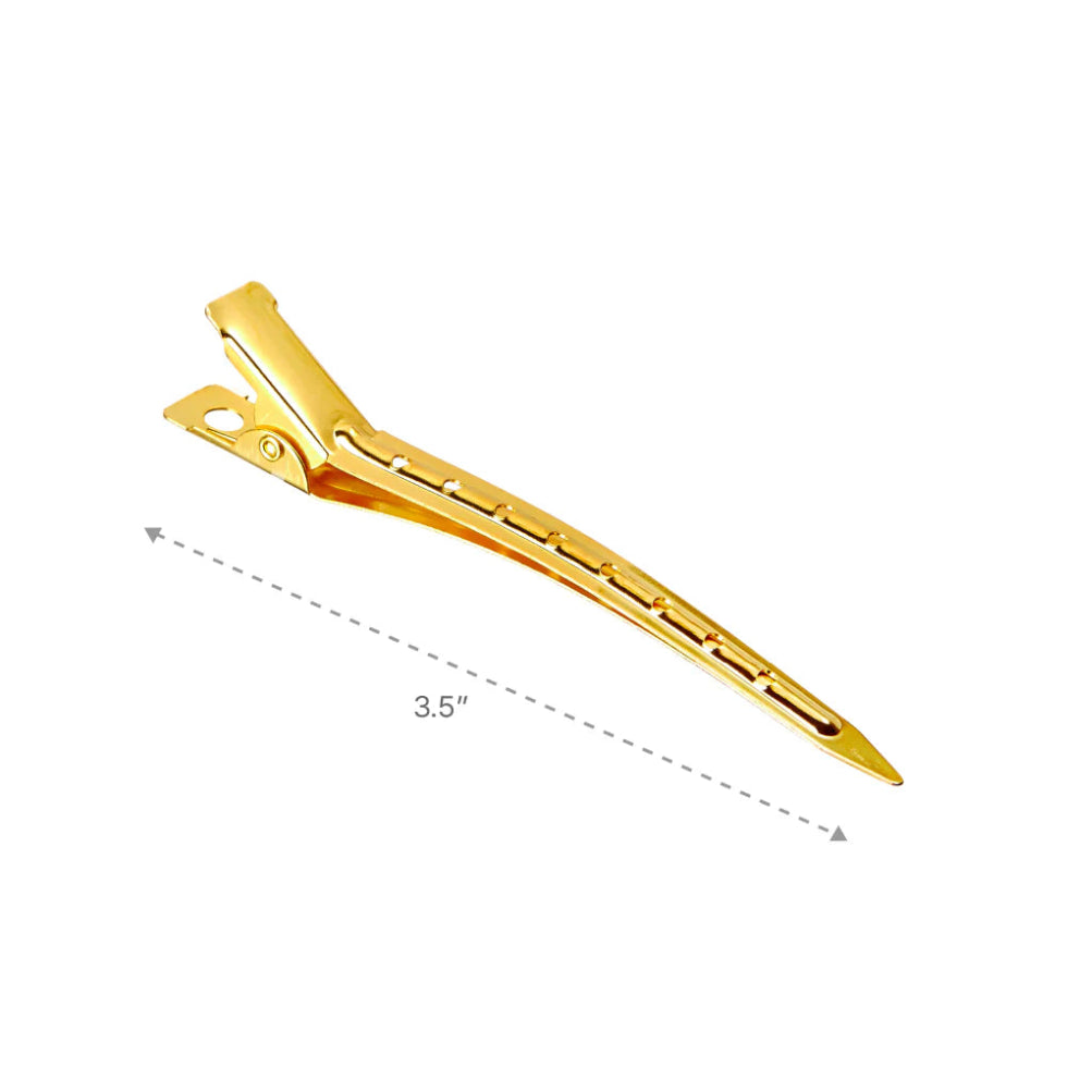 Red By Kiss duck bill clips silver 3 1/2 inch professional salon hair clips 30 pack box