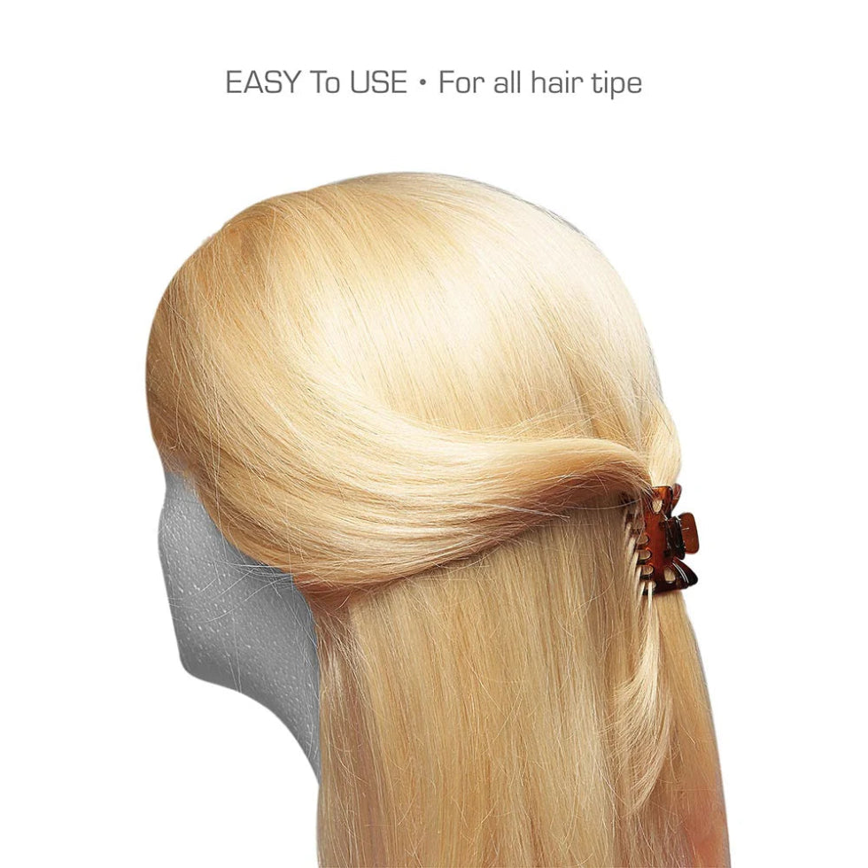 Red By Kiss hair claw clip small black everyday mini hair clamps 2 pack card