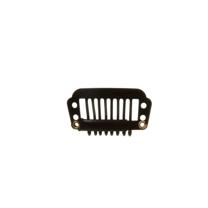 Red By Kiss wig clips black 12 pack metal snap clips with protective silicone strip card