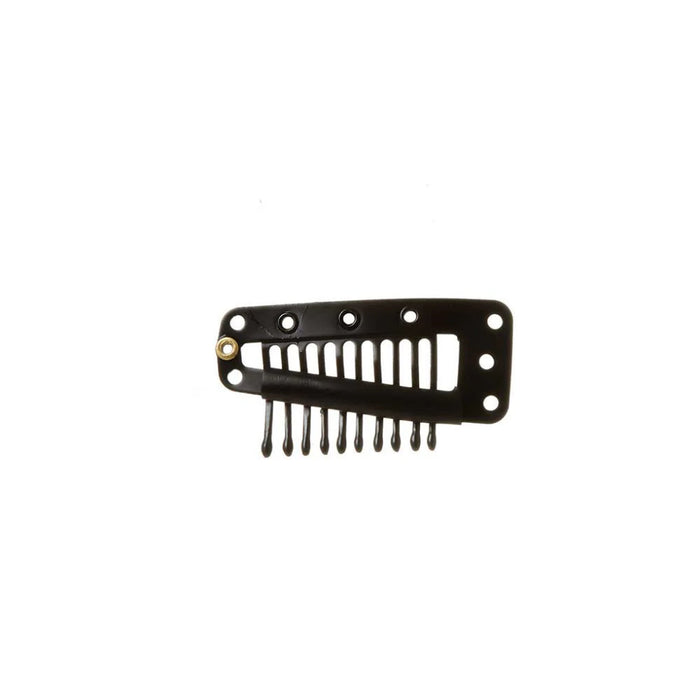 Red By Kiss wig clips large black 12 pack metal snap clips with protective silicone strip card