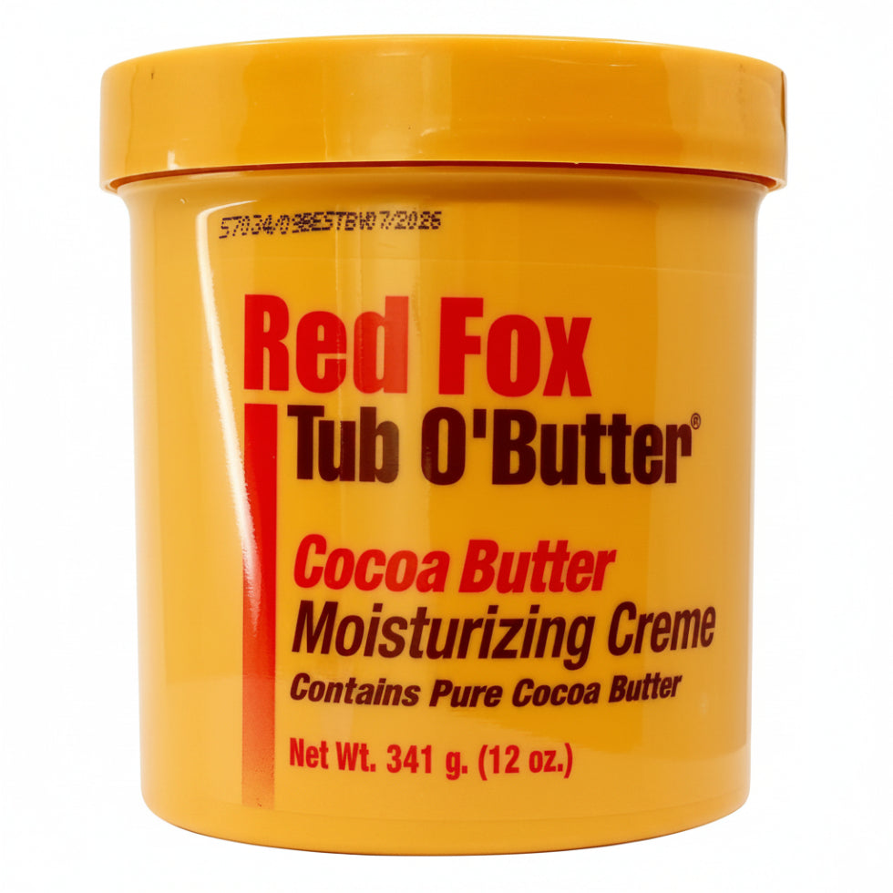 red fox tub butter cocoa butter moisturizing cream for soft smooth hydrated healthy glowing skin
