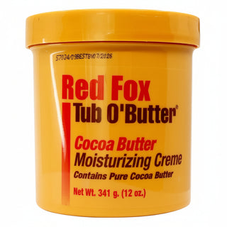 red fox tub butter cocoa butter moisturizing cream for soft smooth hydrated healthy glowing skin
