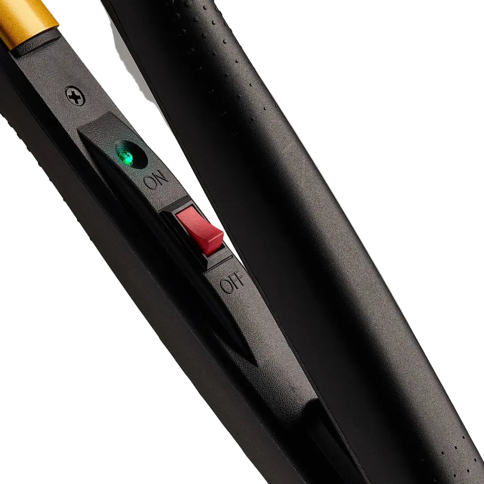 Red by Kiss flat iron 1.5 inch ceramic tourmaline hair straightener with fast heat up plates