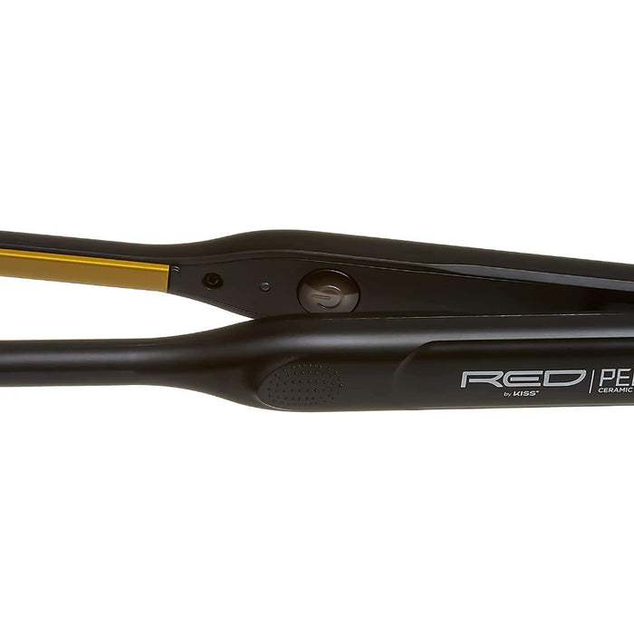 Red by Kiss pencil flat iron thin 3/10 inch ceramic tourmaline precision straightener box