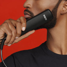 Red by Kiss beard and hair straightener with adjustable temperature settings heated styling tool box