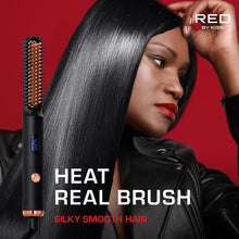 Red by Kiss beard and hair straightener with adjustable temperature settings heated styling tool box
