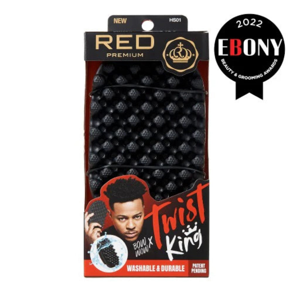 Red by Kiss Bow Wow X Twist King Premium Luxury Twist Styler Brush for textured hair.