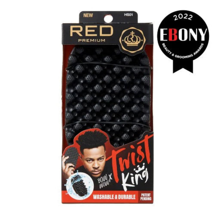 Red by Kiss Bow Wow X Twist King Premium Luxury Twist Styler Brush for textured hair.