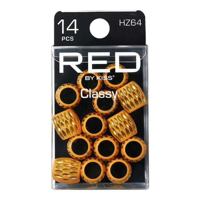 Red by Kiss Classy Style braid charm set metallic cuffs and rings accessories for braids