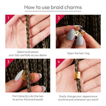 Red by Kiss Complete Style braid charm set metallic cuffs and rings accessories for braids