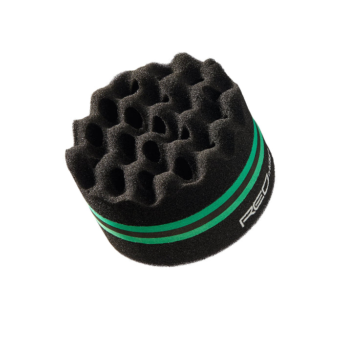 Red by Kiss dual-sided twist sponge palm for defining textured hair.