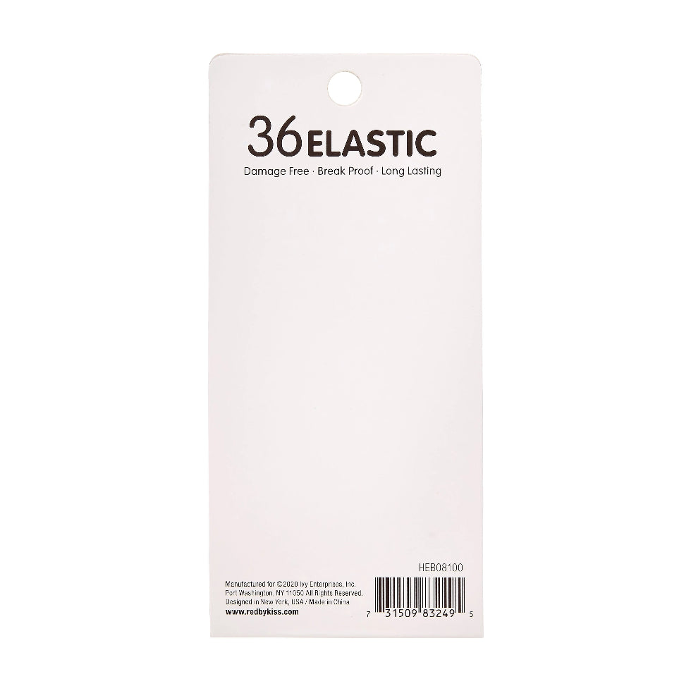 Red by Kiss 2mm and 1 1/2″ Elastic Hair Bands, 36-pack.