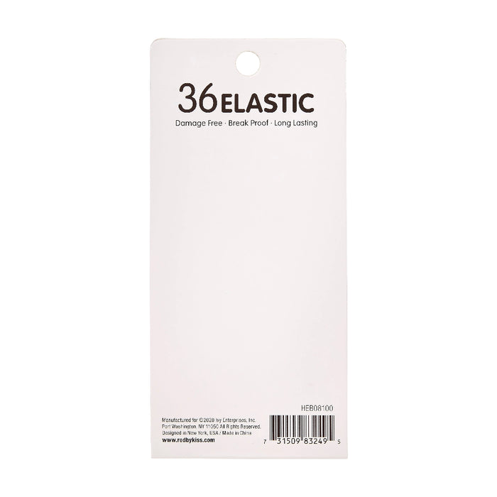 Red by Kiss 2mm and 1 1/2″ Elastic Hair Bands, 36-pack.