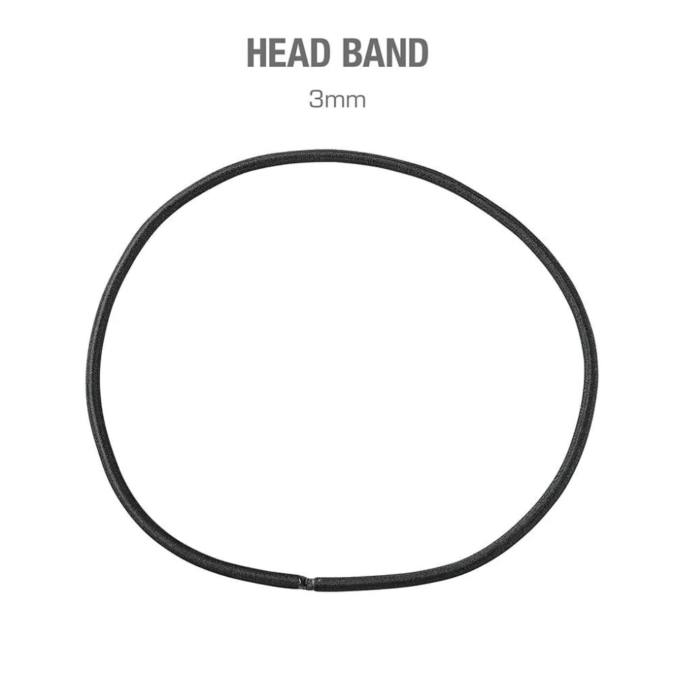Red by Kiss 3mm Elastic Sport Headbands in assorted colours, 10-pack.