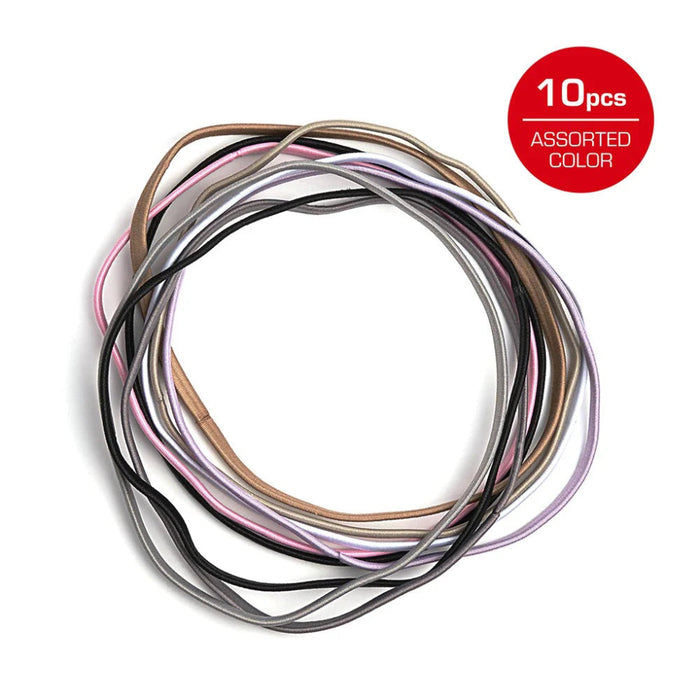 Red by Kiss Elastic Sport Headbands in assorted colours, 10-pack.