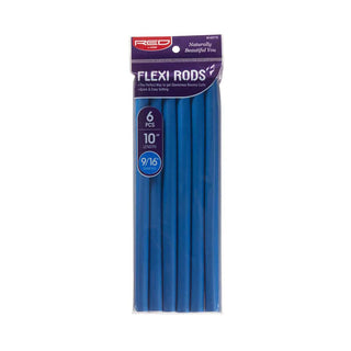 Red by Kiss flexi rods 10 inch blue 9/16 diameter flexible foam curling rollers for spiral curlsc