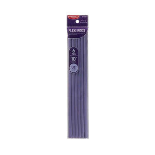 Red by Kiss flexi rods 10 inch lavender flexible foam curling rollers for heatless spiral curls