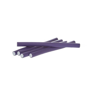 Red by Kiss flexi rods 10 inch purple flexible foam curling rollers for heatless spiral curls