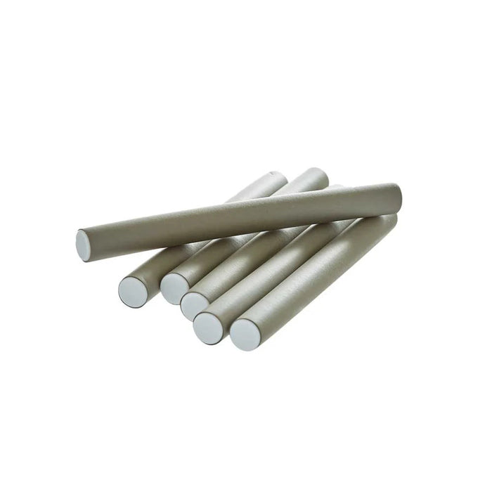 Red by Kiss Flexi Rods 7″ Length 6pcs Gray | Flexible Curling Rods