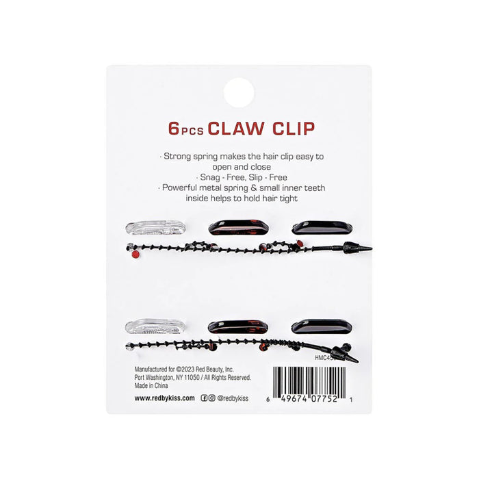 Red by Kiss Hair Claw Clip | Secure Hold Daily Updo Jaw Clip
