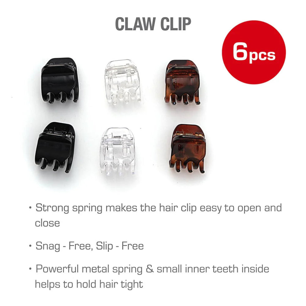 Red by Kiss hair claw clip with sturdy spring for secure hairstyle updo hold.